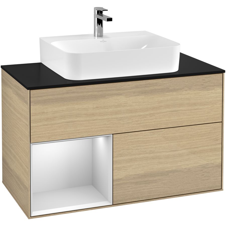 Wastafelonderkast Finion 1000x603x501mm Oak Veneer G112MTPC
