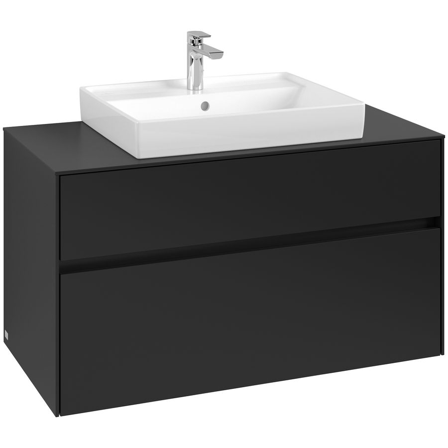 Wastafelonderkast Collaro 1000x548x500mm Volcano Black C019B0VL