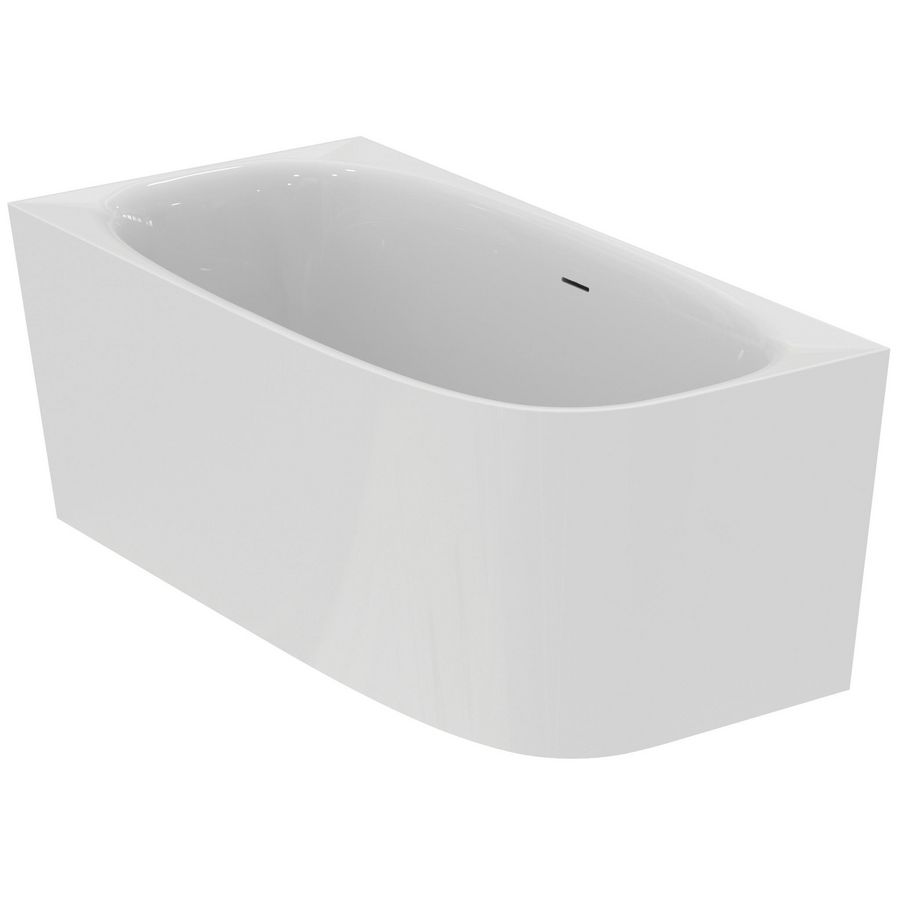 Ruimtebesparend bad 1500x750x610mm links glanzend wit dea