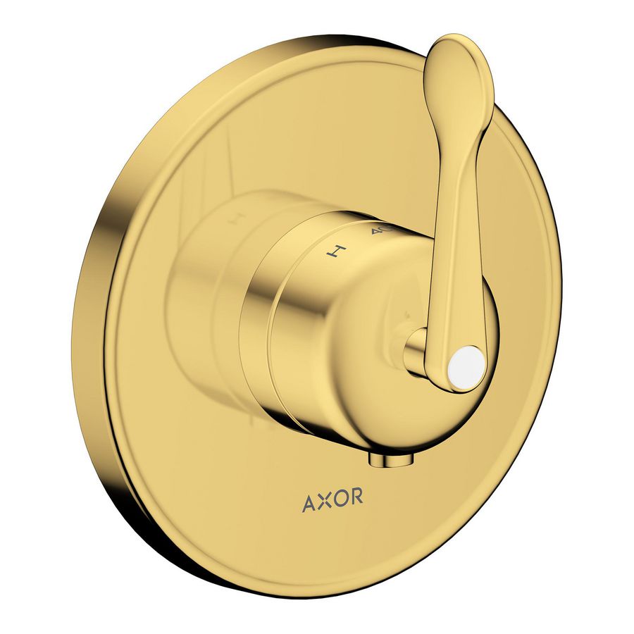 AXOR Archivio afbouwdeel inbouwthermostaat met rechte greep Polished Gold Optic