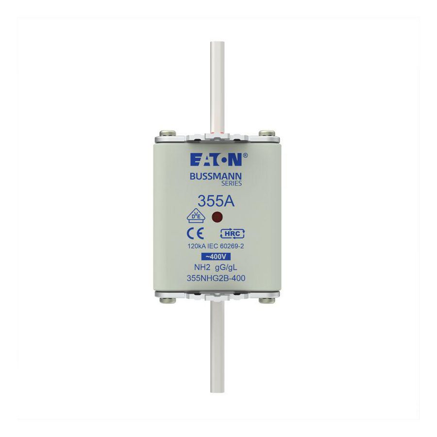 Zekering laagsp. 355A AC 400V NH2 gL/gG dubbele meld VVE=3