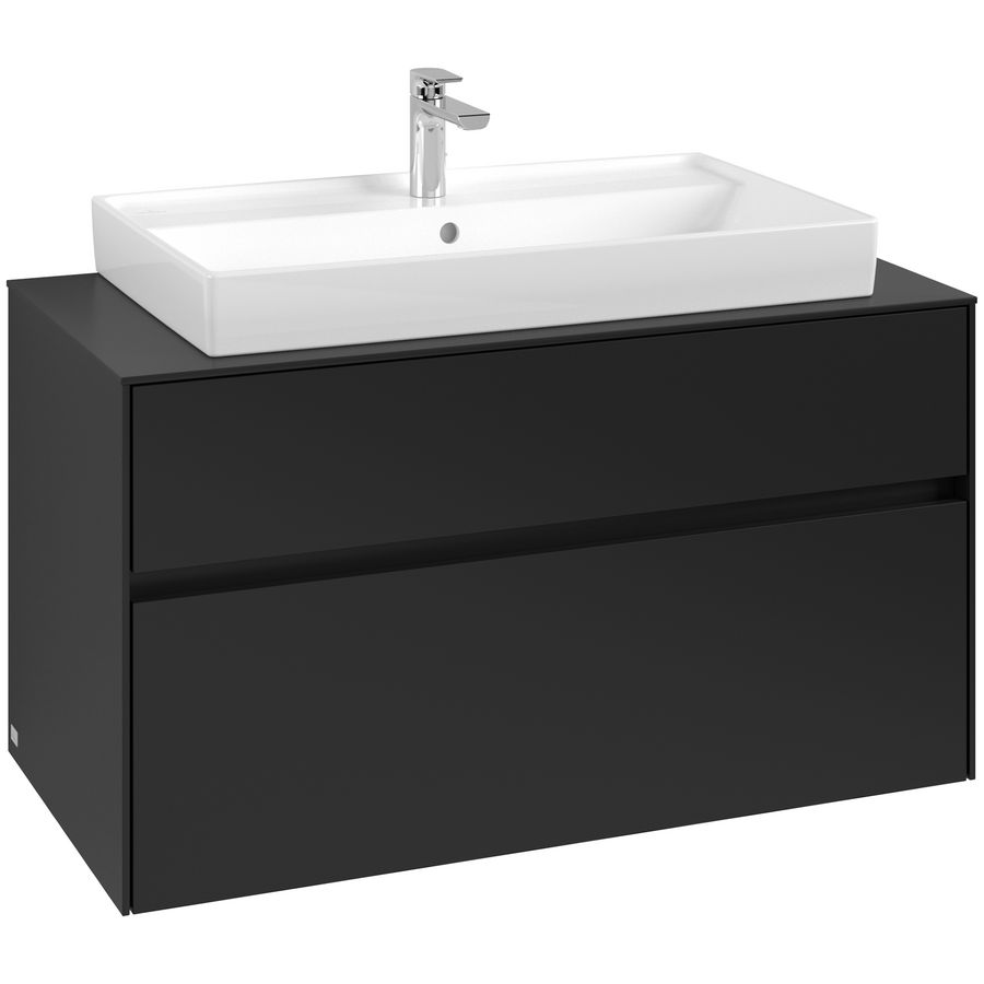 Wastafelonderkast Collaro 1000x548x500mm Volcano Black C020B0VL