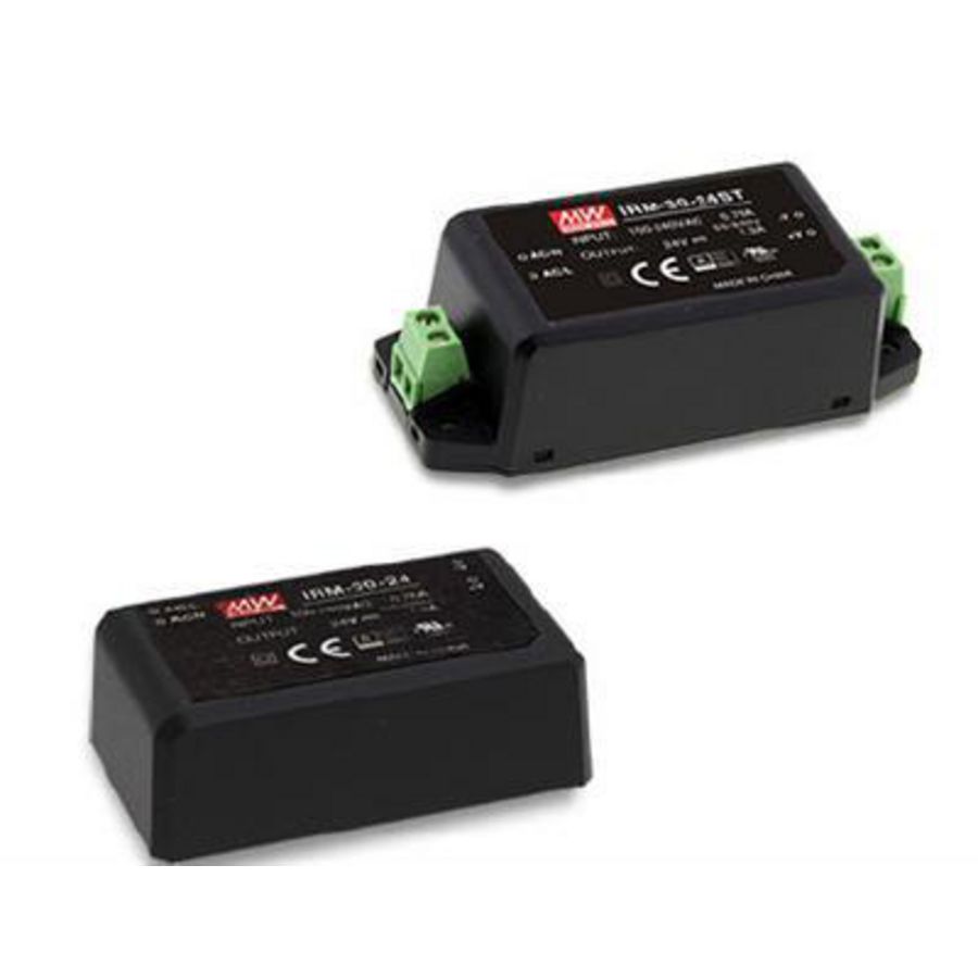 AC-DC ingekapseld Mini PSU Screw terminal style 30W 24V