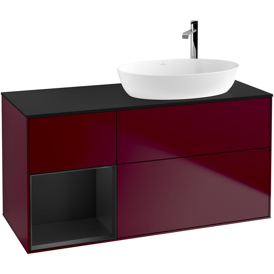 Wastafelonderkast Finion 1200x603x501mm Peony Matt Lacquer F922PDHB