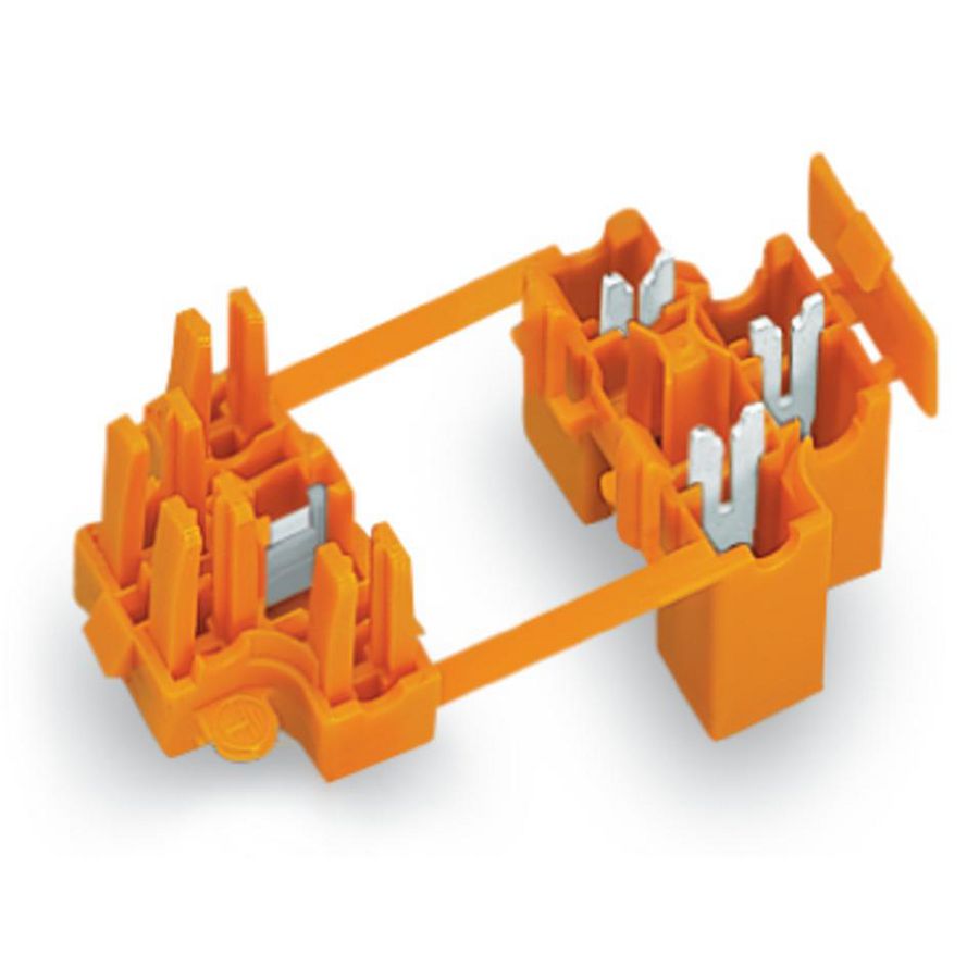 Busstrook automatische L-scheiding 3-polig oranje VVE=50