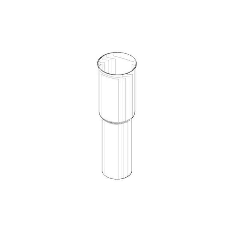 Buis v. geurafsluiter 37,1x123,5mm chr