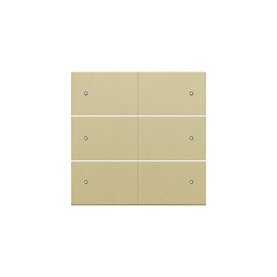 Afwerkingsset 6-voudige pot.vrij knop 24V Led gold