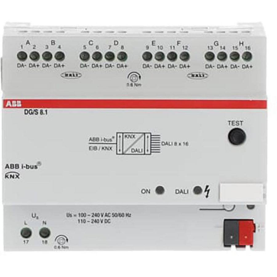 DALI-uitgangen/kanalen KNX DIN-rail