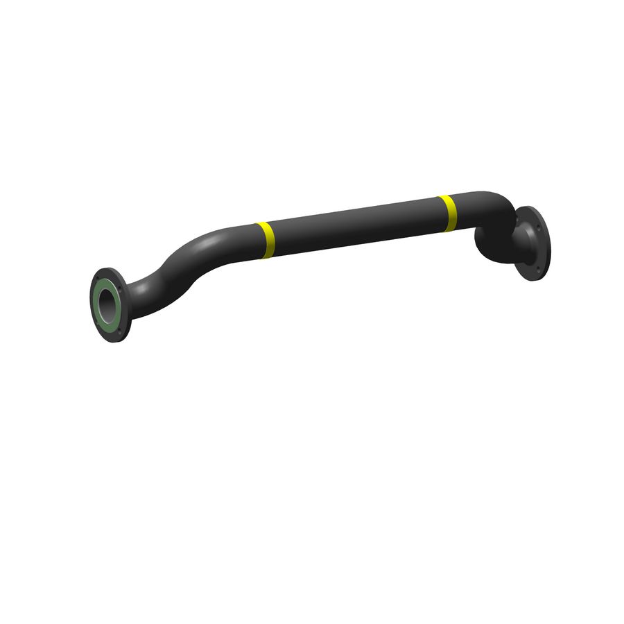 Gas pipe DN65 duo