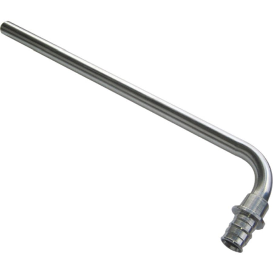 Radiatoraansl.-knie schuif Q&E lengte 300 CV 16x15mmCUx16mm
