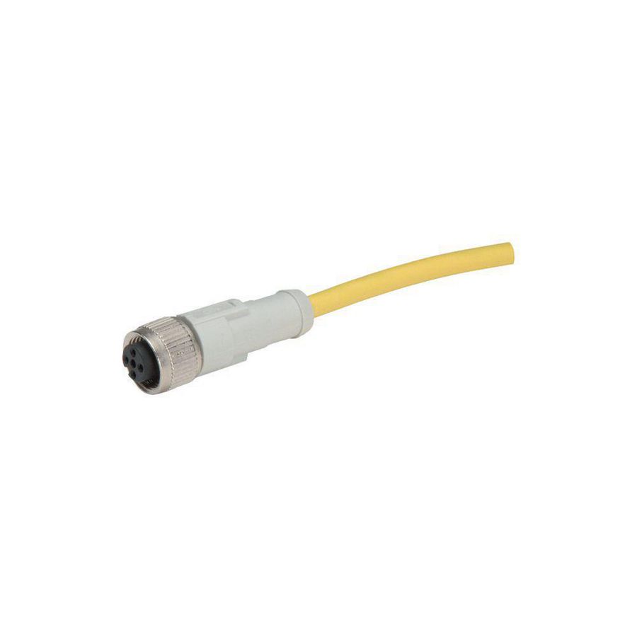 Aansluitkabel 4-polig AC connector M12 recht eind open L=10m