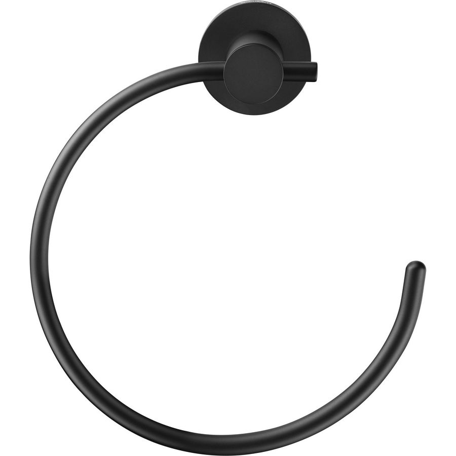 Handdoekring zwart mat D-code 0099214600