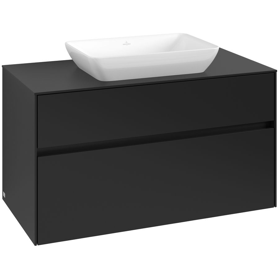 Wastafelonderkast Collaro 1000x548x500mm Volcano Black C10900VL