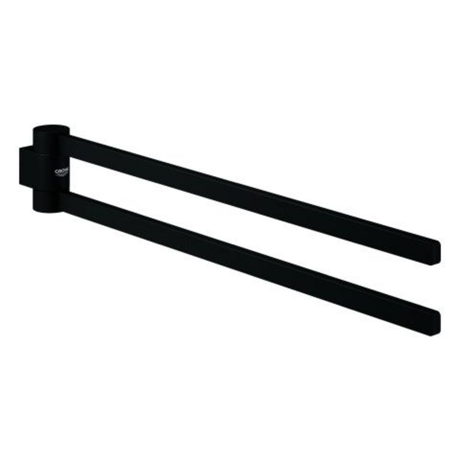 Selection handdoekhouder dubbel phantom black (prof)