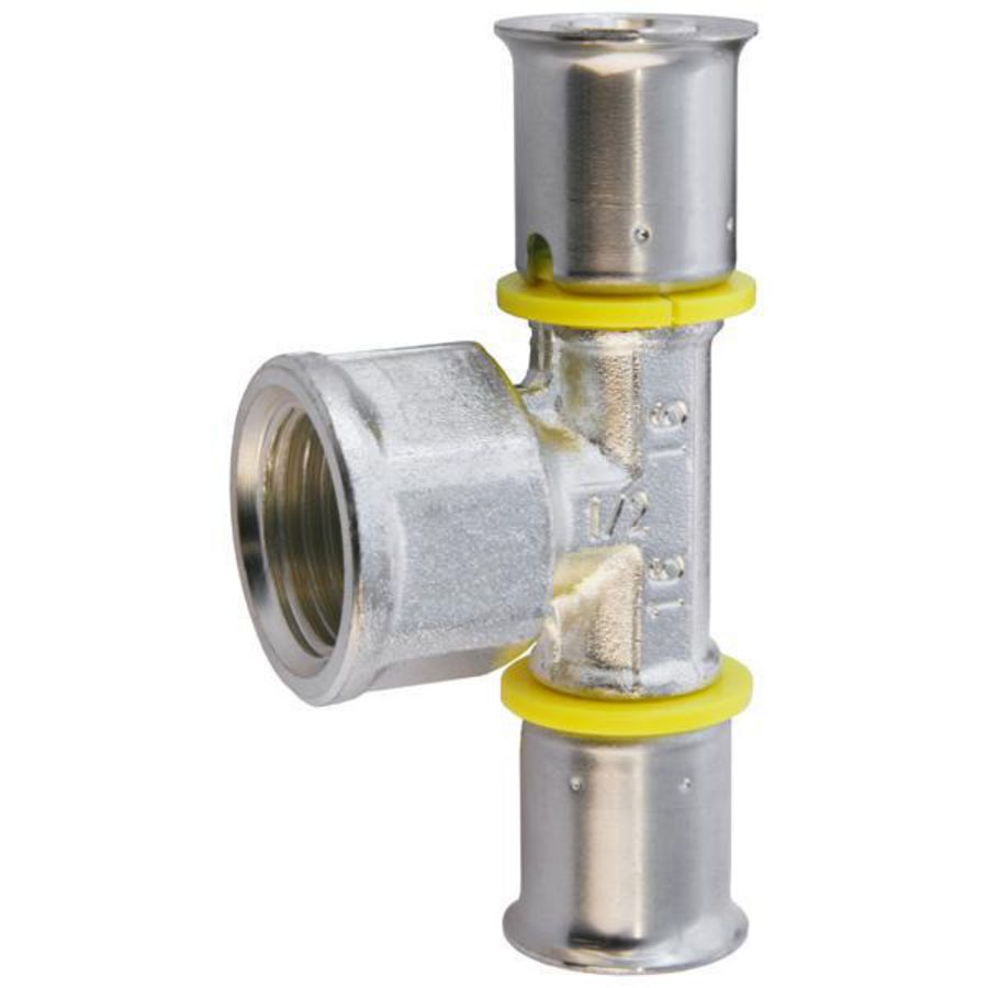 T-koppeling verlopend pers TIGRIS Gas M1 16x1/2" bi.x16mm