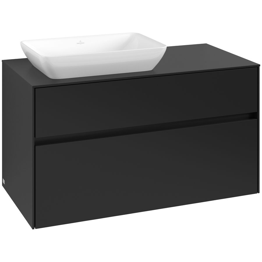 Wastafelonderkast Collaro 1000x548x500mm Volcano Black C11000VL