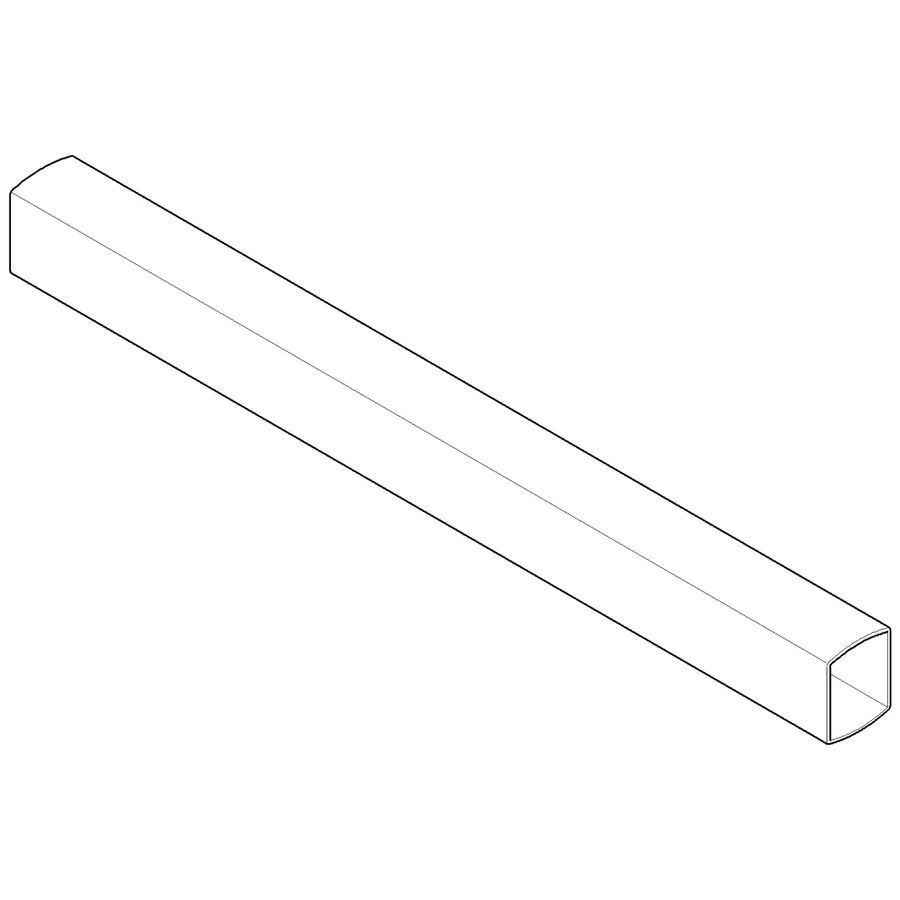 Houder 20x25x256mm chr