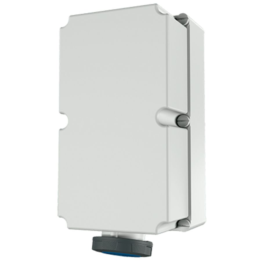 Wandcontactdoos 125A 4-polig  9H 230V IP67 PKS