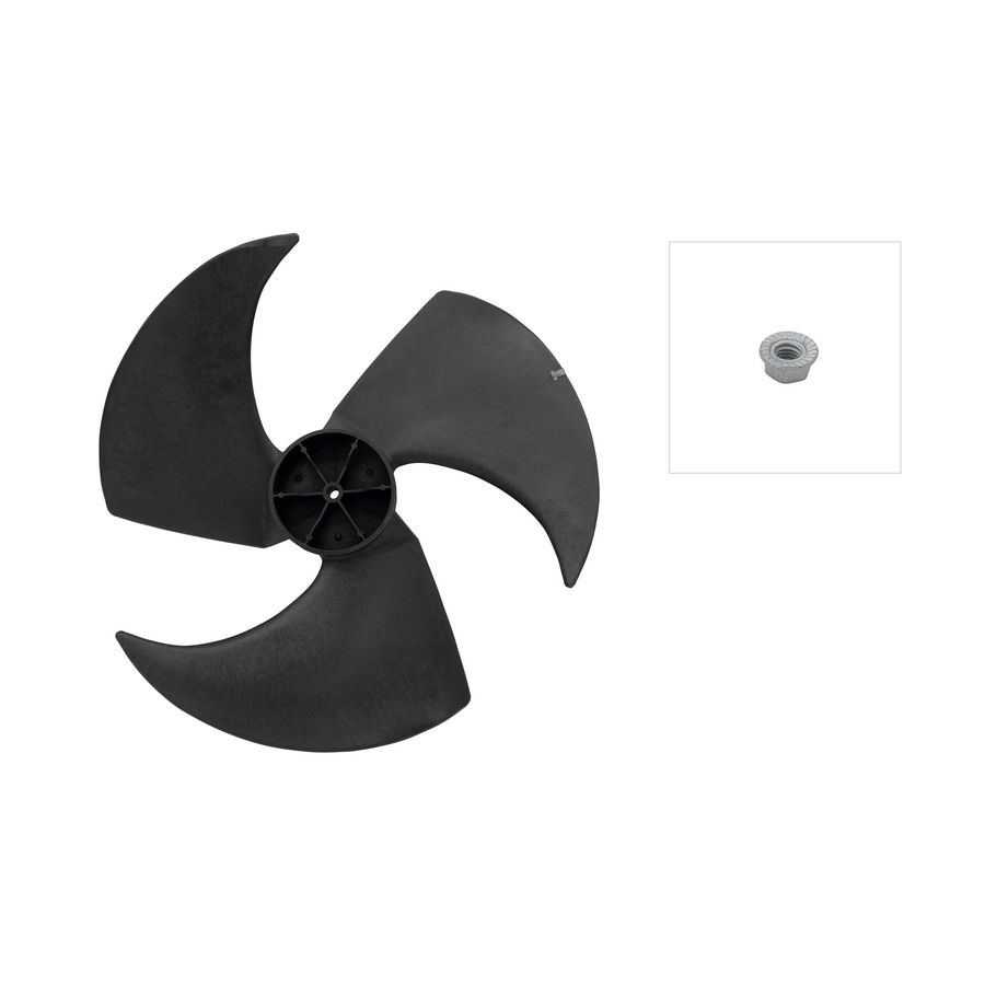 Vervangingsset 5KW buitenunit Fan 20" zwart