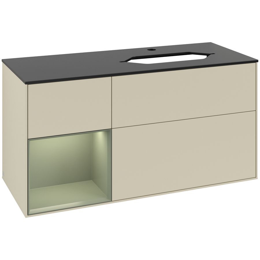 Wastafelonderkast Finion 1200x603x501mm S.Grey Matt Lacquer F272GMHJ