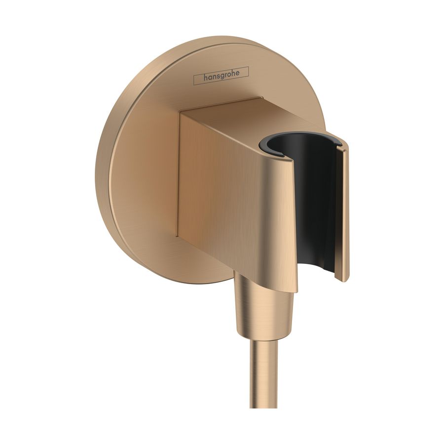 Fixfit Porter S handdouchehouder incl. muuraanslbocht brushed bronze