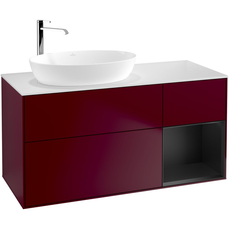 Wastafelonderkast Finion 1200x603x501mm Peony Matt Lacquer F931PDHB
