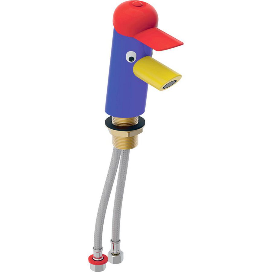 Kinderwastafelmengkraan Bambini 1-hendel meerkleurig rood, blauw, geel