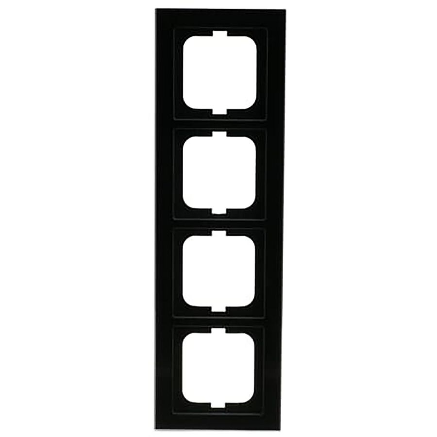 Afdekraam 4v ax-glas zwart (1724-245)