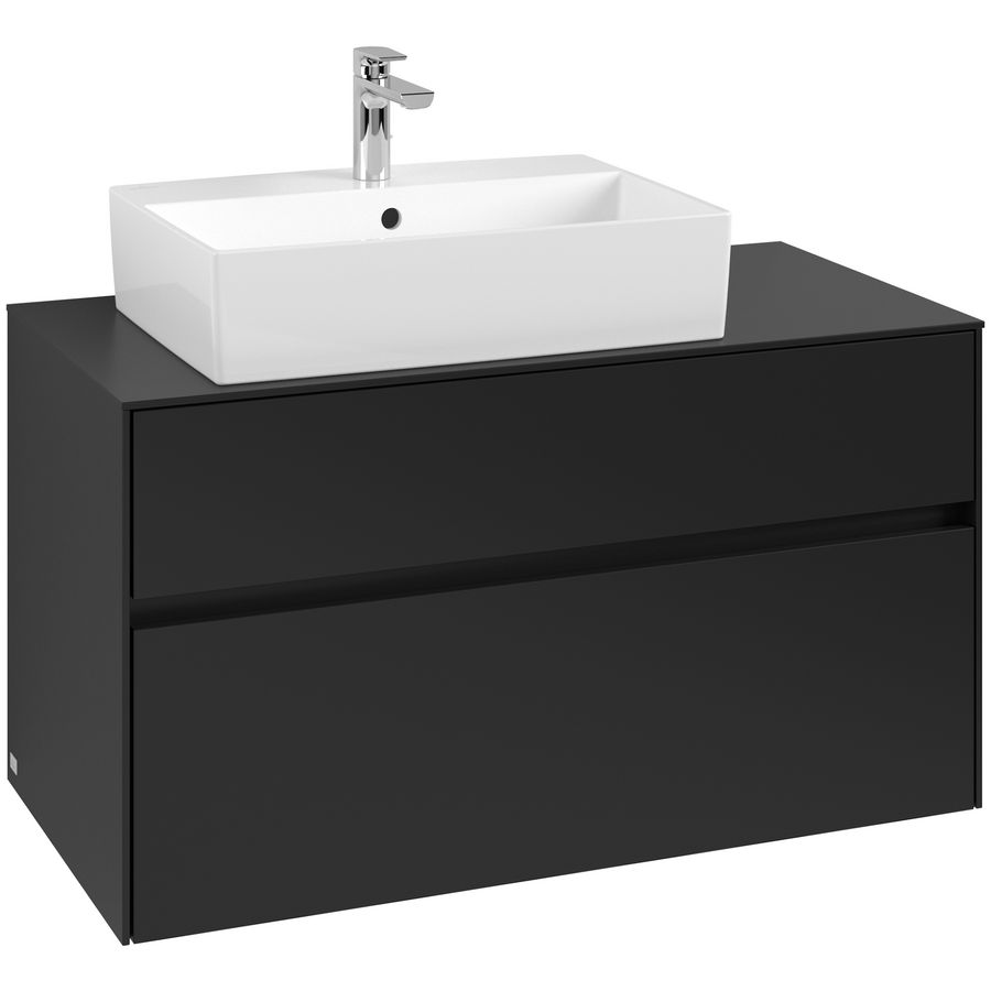 Wastafelonderkast Collaro 1000x548x500mm Volcano Black C12600VL