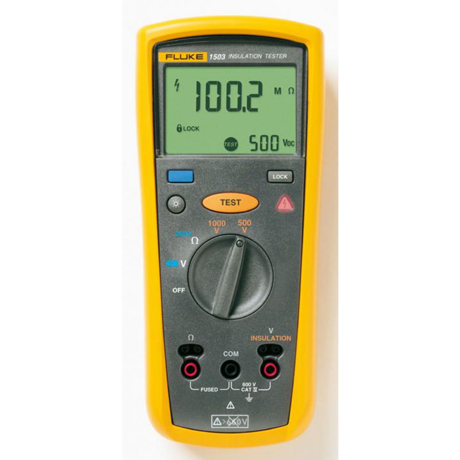 Isolatieweerstandsmeter testspanningen 500 1000V incl. meets