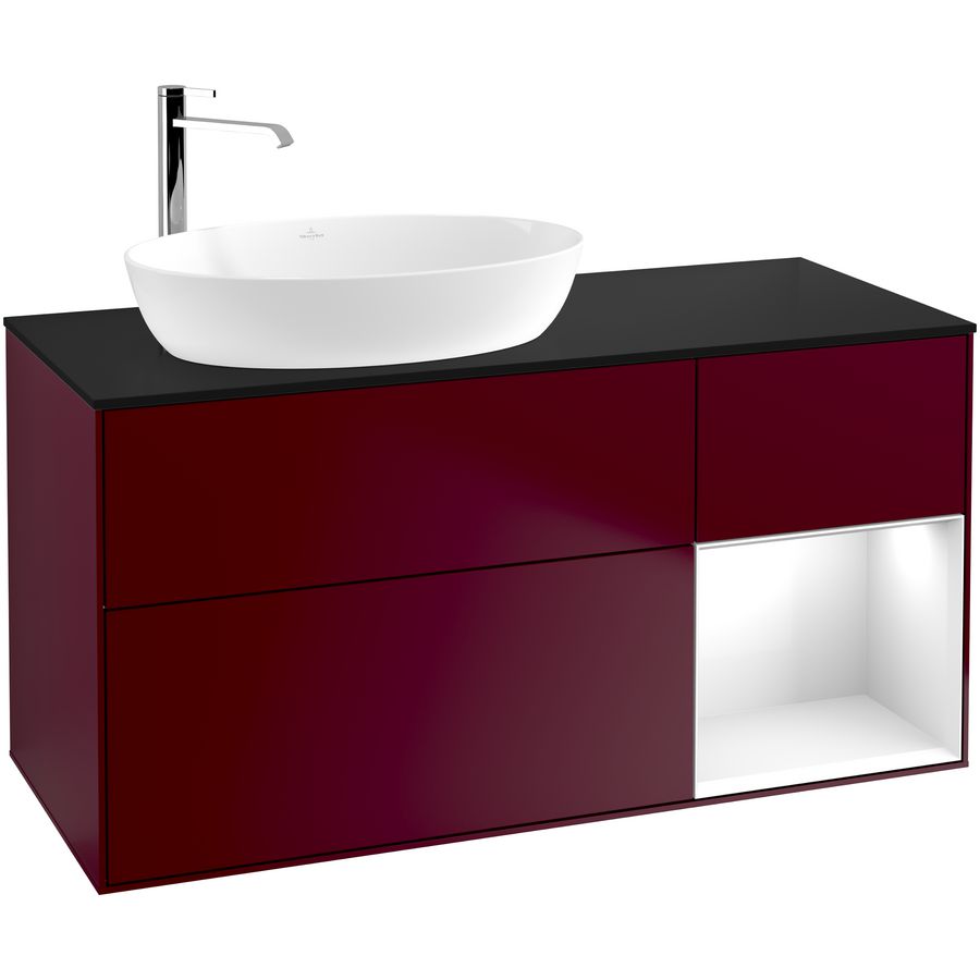 Wastafelonderkast Finion 1200x603x501mm Peony Matt Lacquer F932GFHB