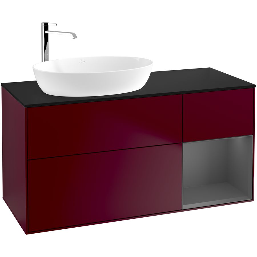 Wastafelonderkast Finion 1200x603x501mm Peony Matt Lacquer F932GKHB