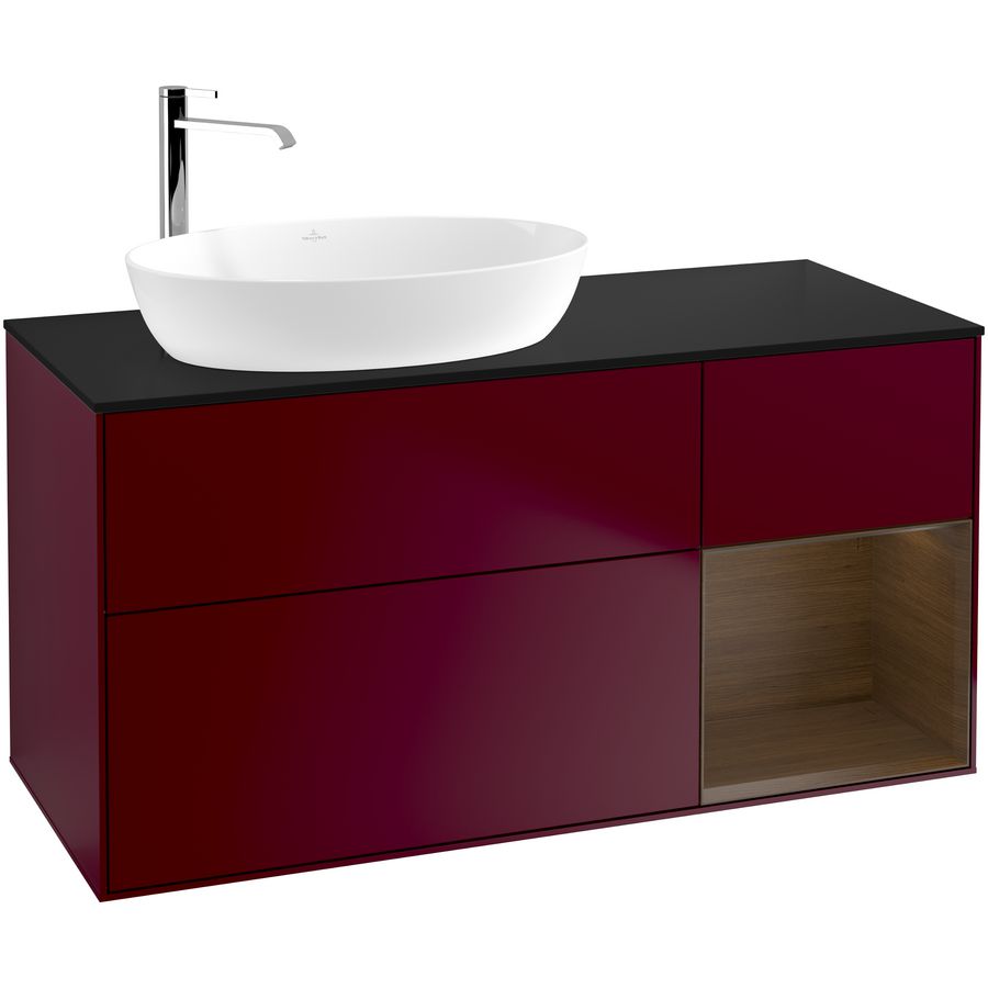 Wastafelonderkast Finion 1200x603x501mm Peony Matt Lacquer F932GNHB