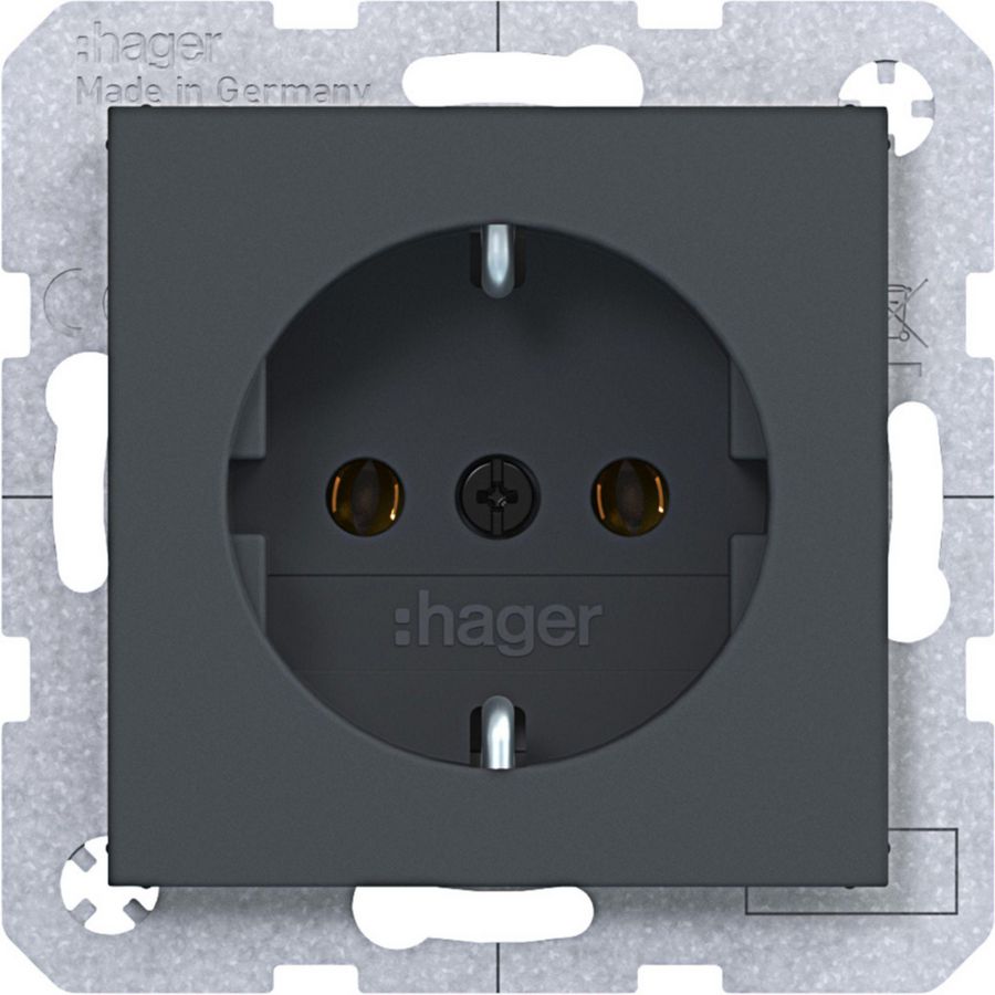 SCHUKO-wandcontactdoos schroef liftklemmen A.x/C.x antraciet