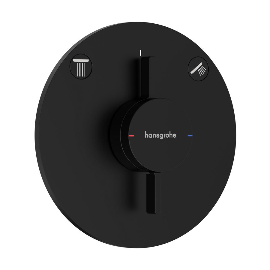 DuoTurn S afbouwdeel tbv inbouwkraan voor 2 functies mat zwart