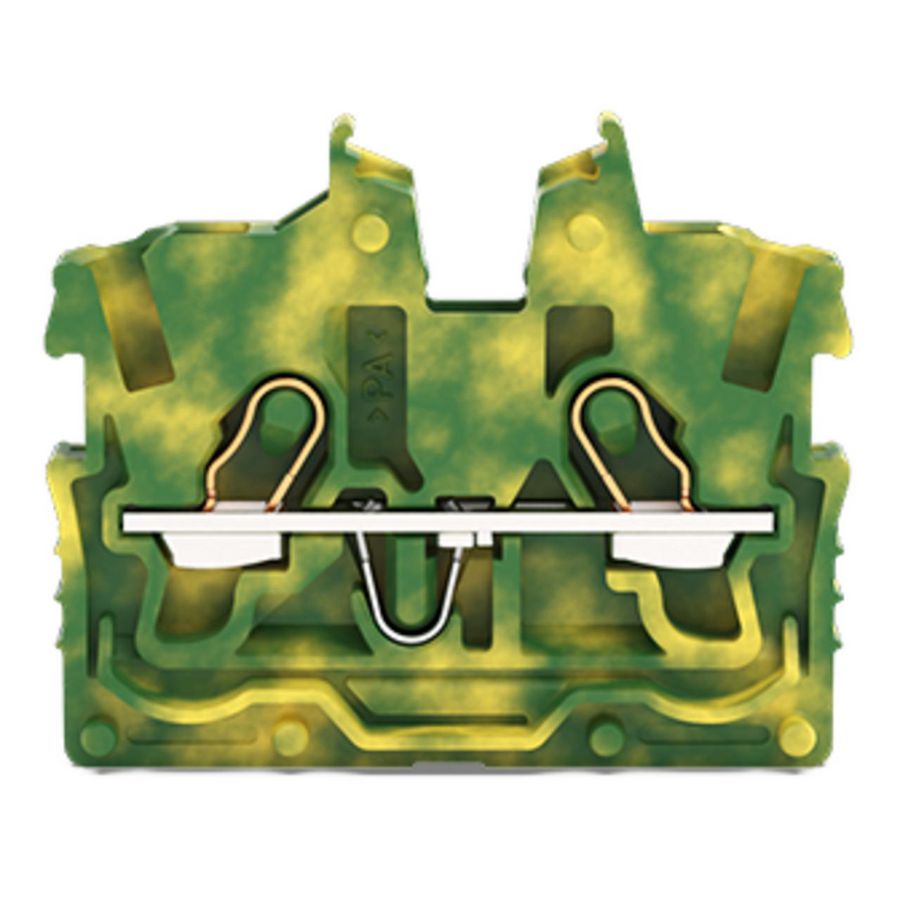 2-draads MINI-rijgklem bedieningsopening 1mm² groen/geel 2050-327 VVE=100