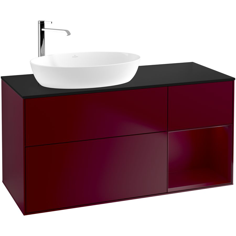 Wastafelonderkast Finion 1200x603x501mm Peony Matt Lacquer F932HBHB