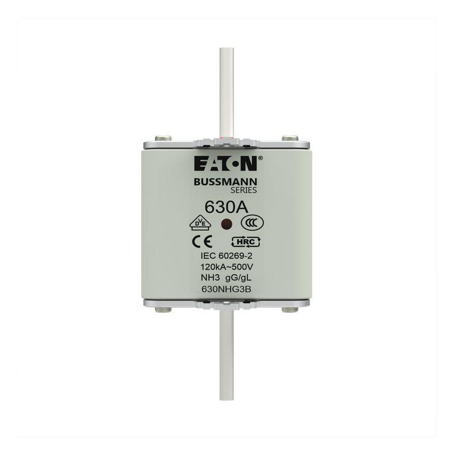 Zekering laagsp. 630A AC 500V NH3 gL/gG dubbele meld VVE=3