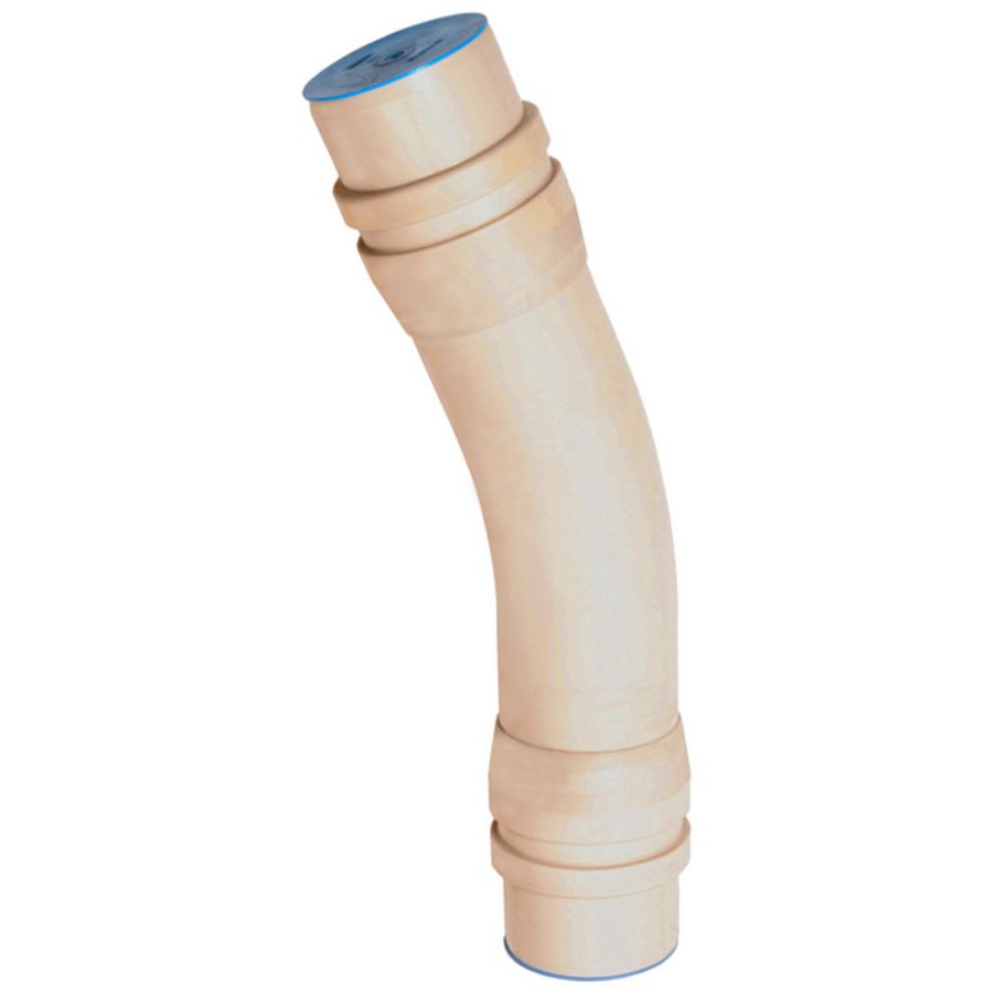 PVC bocht 22° 200mm PN10 2LB3 creme