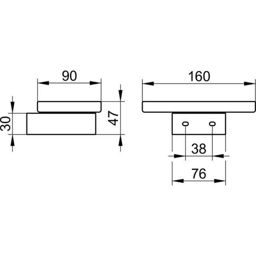 Zeepschale compleet met Kristallen-Schaal, mat 30055019000