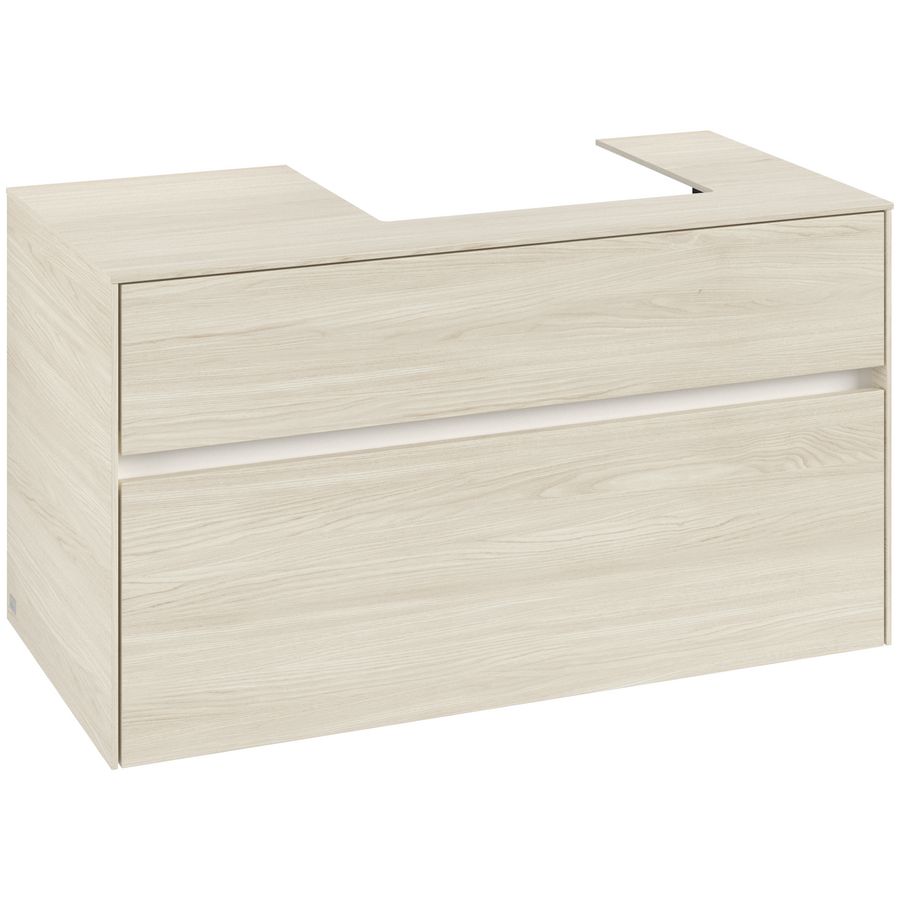 Wastafelonderkast Collaro 1000x548x500mm White Oak C01500AA