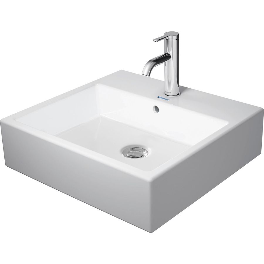 VERO AIR #235050 wastafel 500mm wit zonder kraangat geslepen onderzijde