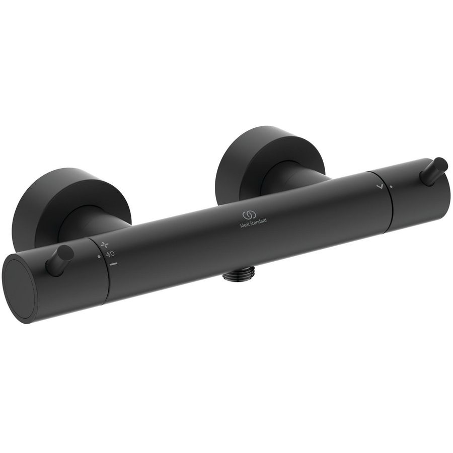 Douchethermostaat m. pengrepen silk black Ceratherm T125