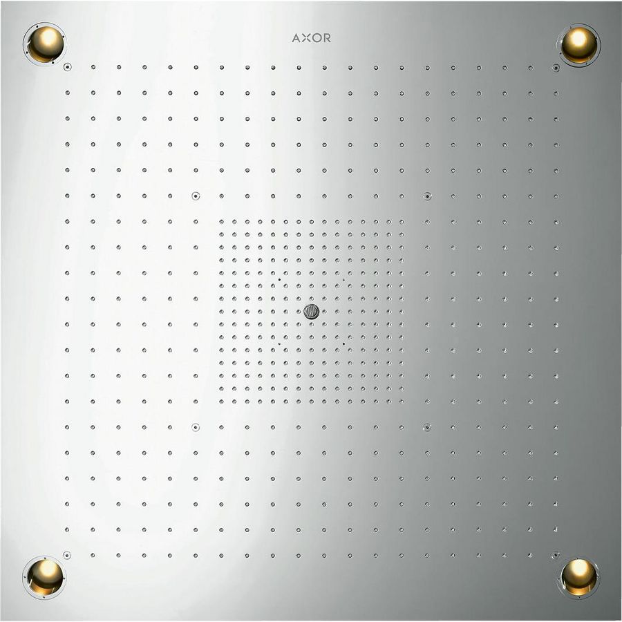 AXOR ShowerHeaven Starck 970x970mm met Licht rvs look
