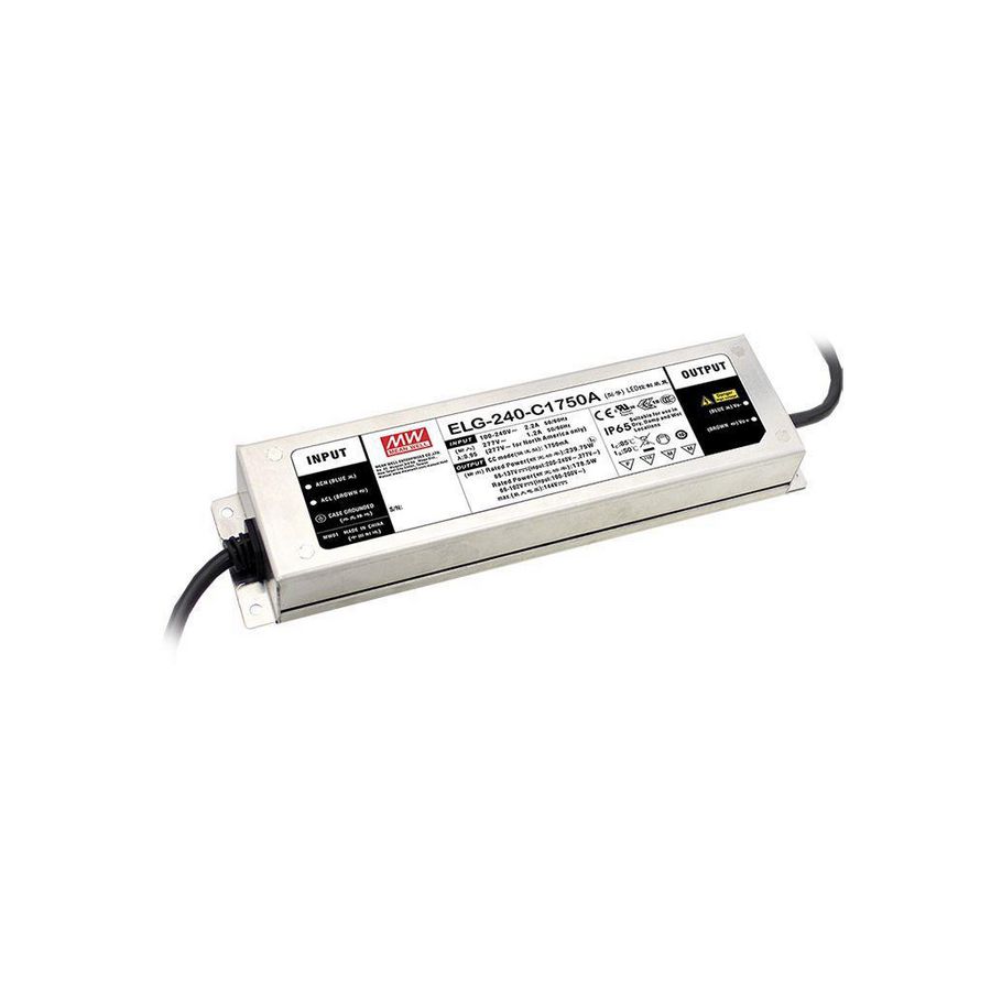AC-DC enkele output LED Driver CV+CC 240W 24V DALI IP67