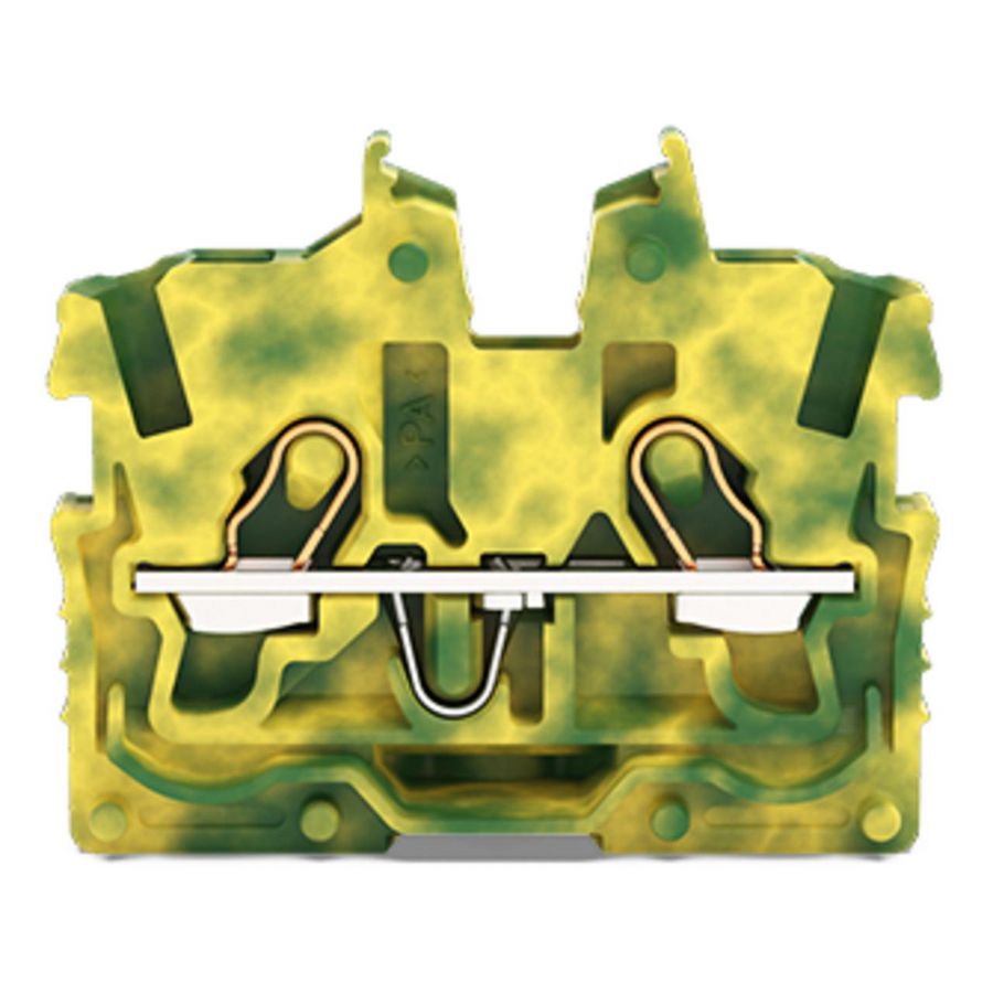 2-draads MINI-rijgklem bedieningsopening 1mm² groen/geel 2050-307 VVE=100