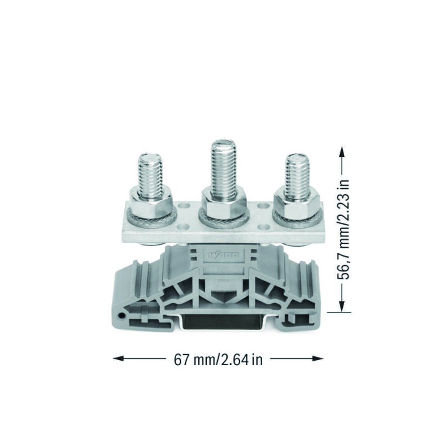 Boutklem markeringsh. zijkant rail 35x15+35 885-308 VVE=15