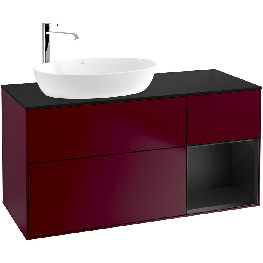 Wastafelonderkast Finion 1200x603x501mm Peony Matt Lacquer F932PDHB
