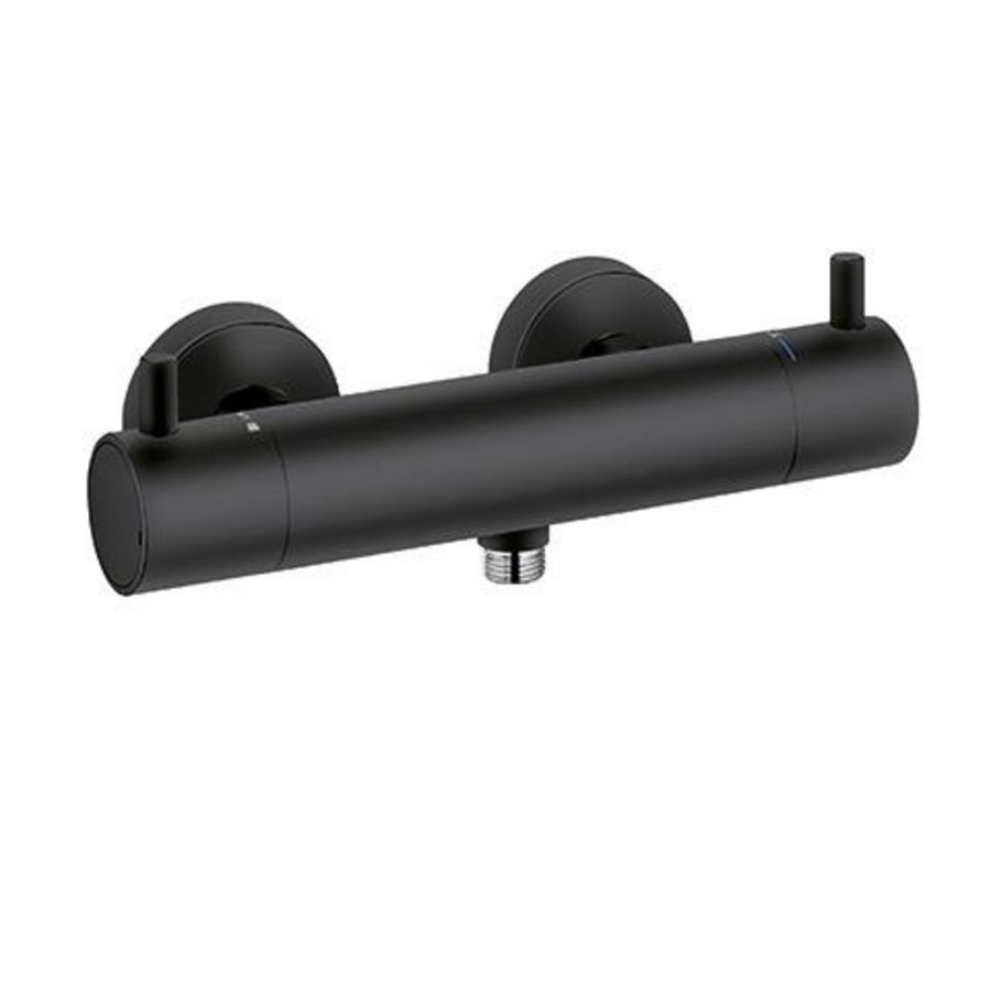 Bozz opbouw douchethermostaat 150mm mat zwart