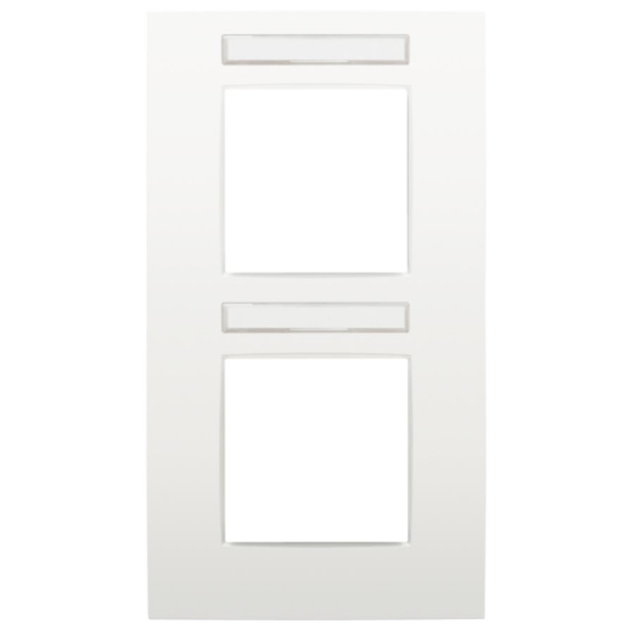 2-voudige afdekplaat hoh 71mm VERT Intense white